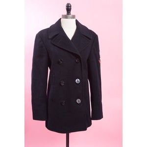 Vintage US Navy Peacoat Machinist Mate 3